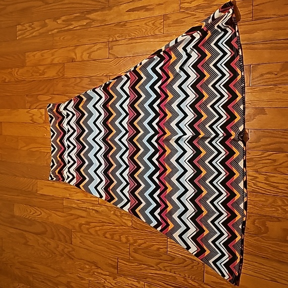 Womens Maxi Skirt. Chances R. Size XL. ZigZag. Black, White, Orange, Blue, Pink - Picture 1 of 8